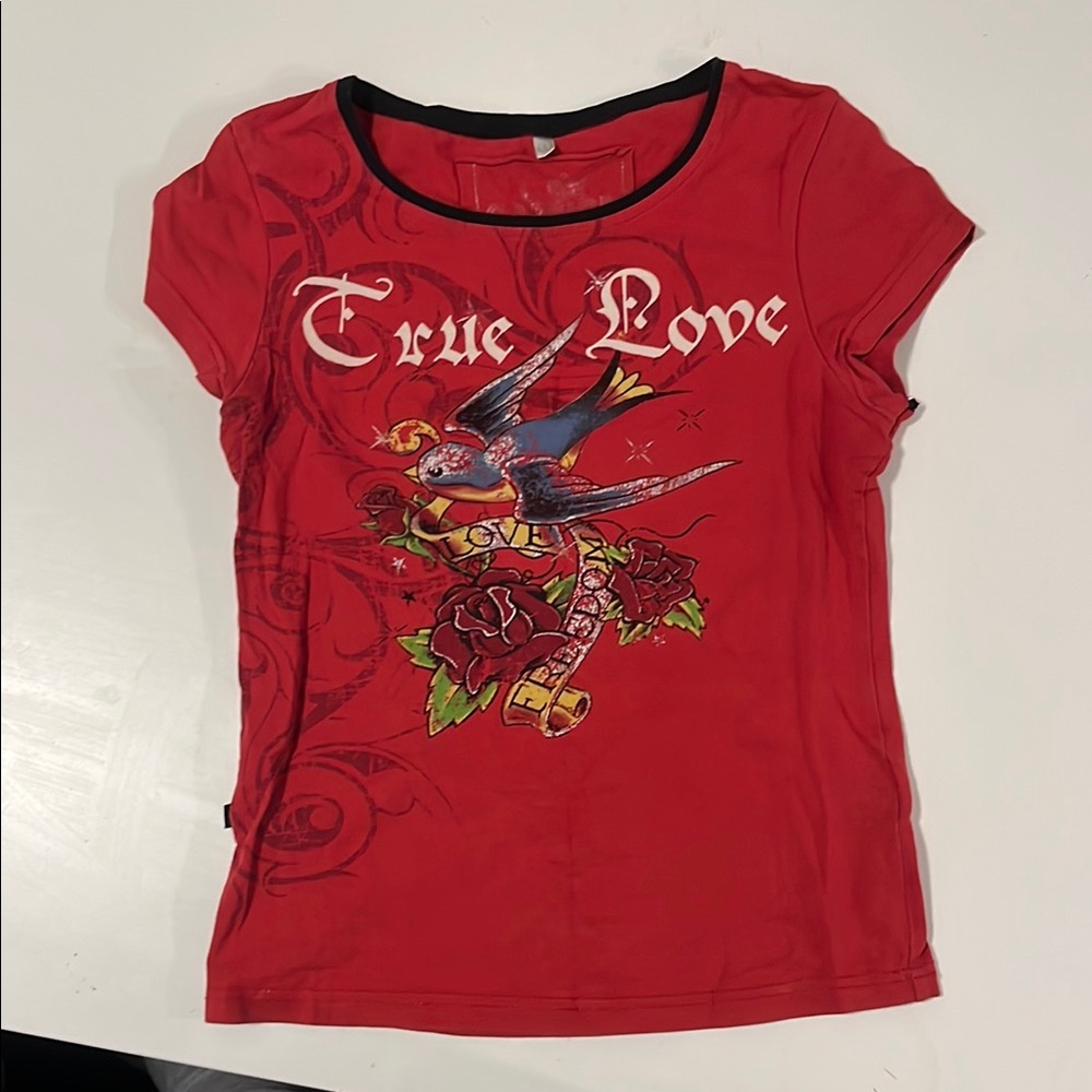 Ed hardy style graphic tee
